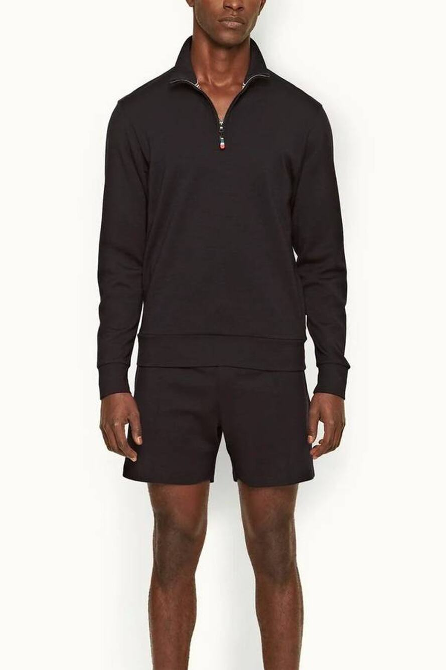 Orlebar Brown Mens Jeryl Merino Shorts in Night Iris 2XL